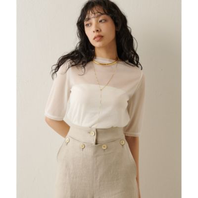 Whim Gazette(ウィム ガゼット)の半袖シアープルオーバー通販