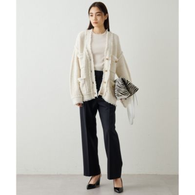 jelly　Whim gazette ニットtweedy Whim Gazette(ウィム ガゼット)のTWEEDYニットジャケット通販 | 集英社