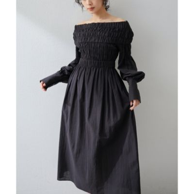 Whim Gazette シャーリングワンピース Whim Gazette シャーリングワンピース