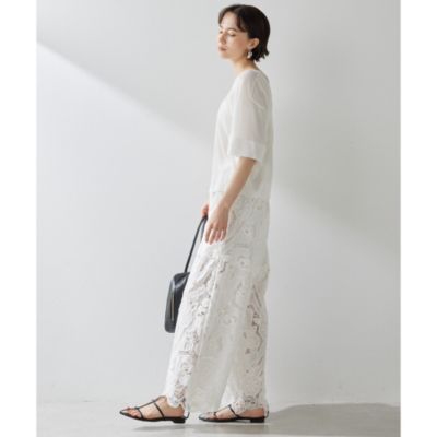 Whim Gazette(ウィム ガゼット)のハンドカットレースパンツ通販