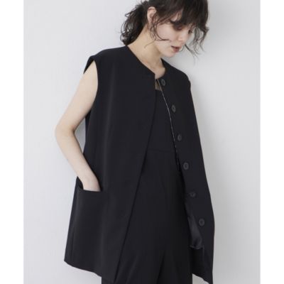 新品✨24\"ウィムガゼット【THE PAUSE】ペプラムジレ　ブラック 新品✨24
