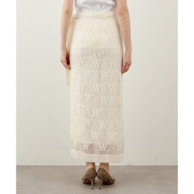 Whim Gazette ウィムガゼット　今期ジャガードラップスカート Whim Gazette(ウィム ガゼット)のジャガードラップスカート通販