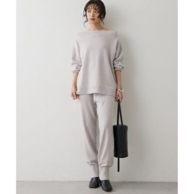 値下げ新品 Whim Gazette ウィムガゼット カシミヤ　セーター Whim Gazette(ウィム ガゼット)のウールカシミヤニットパンツ通販