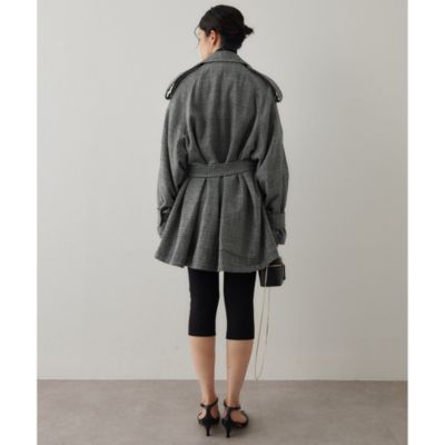 Whim Gazette(ウィム ガゼット)のウールミドルトレンチコート通販