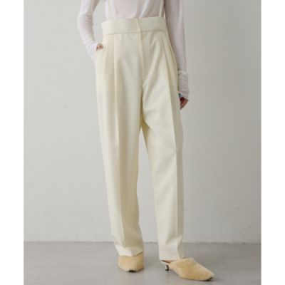 Whim Gazette(ウィム ガゼット)のハイウエストタックパンツ通販