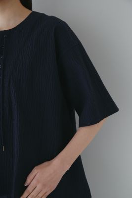 human woman / ヒューマンウーマン ◆サッカーストレッチブラウス human woman(ヒューマン ウーマン)の◇サッカーストレッチ