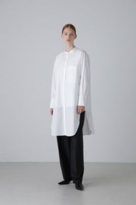 ADORE(アドーア)のTHOMAS MASON Coブロードノーカラーブラウス通販