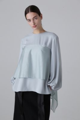 ★連休出品【新品未使用】2025 ADORE アドーア コンパクトサテンブラウス ADORE（アドーア） ◇コンパクトサテンブラウス : タカシマヤ