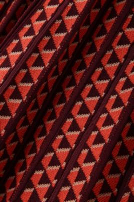 human woman(ヒューマン ウーマン)の◇幾何柄ジャガードプリーツ