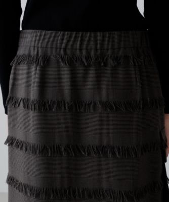 ADORE(アドーア)のフリンジチェックスカート通販 | 集英社HAPPY PLUS STORE