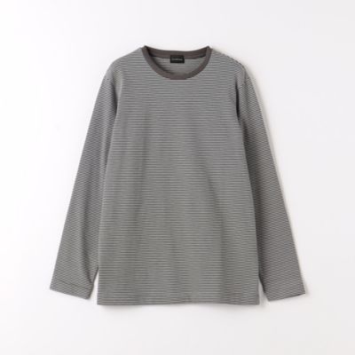 UNITED ARROWS green label relaxing：MEN’S クリアボーダー クルーネック Tシャツ