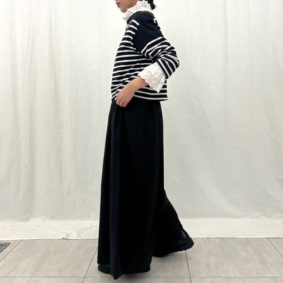 12closet福田麻琴さんコラボ洗えるレースフリルブラウス 黒白セット売り 12closet福田麻琴さんコラボ洗えるレースフリルブラウス 黒白