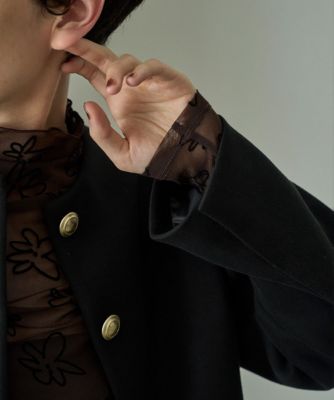 Jours+ホーリーSheerGoldButtonJacketジュールズプラス marjour(マージュール)のBONDING GOLD BUTTON JACKET通販