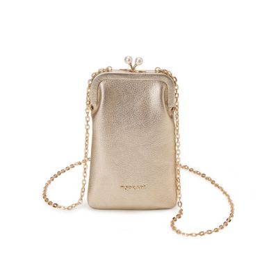 TOPKAPI(トプカピ)の【TOPKAPI】シュリンクレザー パール チェーン