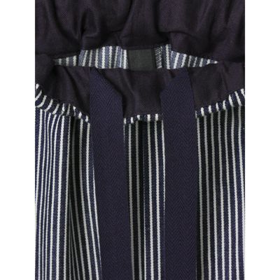 mizuiro ind(ミズイロインド)のヒッコリーワイドテーパードパンツ通販