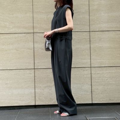 極美品 23SS デパリエ×エクラ サマーウールコンビネゾン オールインワン DEPAREILLE×eclat(デパリエ×エクラ)のトロピカルウール