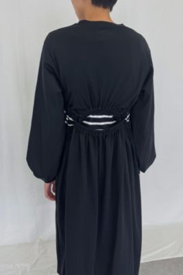 25年♡タグ付極美品✨サトルササキ TWISTED DRESS ブラック F SATORU SASAKI(サトル ササキ)の【SPURSHOP別注】ジャージツイスト