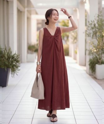 STYLE DELI(スタイルデリ)の前後2WAYひねりVネックワンピース通販