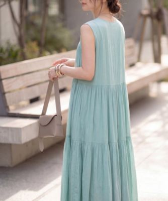 STYLE DELI(スタイルデリ)の【LUXE】楊柳ティアードサマードレスB通販