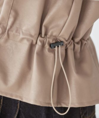 STYLE DELI(スタイルデリ)の【LUXE】ペプラムフェイクレザー