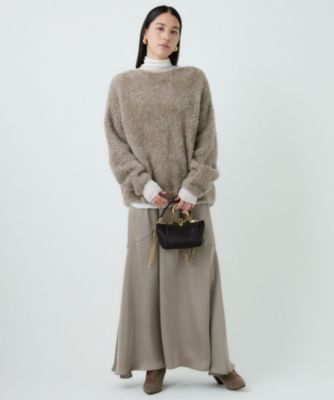 Chaos カオス　アースサテンスカート　モカ　ベージュ Chaos カオス アースサテンスカート モカ ベージュ