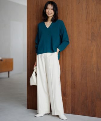 ADORE ガウチョ パンツ 滝沢眞規子さん 23区 S(ニジュウサンク エス)の【滝沢眞規子さん着用】クリア