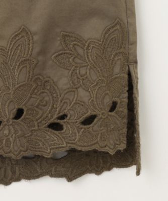 自由区 L(ジユウク エル)の【洗える】裾刺繍エンブロイダリー ブラウス