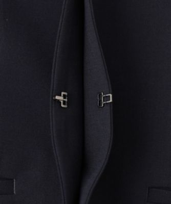 23区新品セットアップ対応/洗えるドライツイル ノーカラー ジャケット38 セットアップ対応/洗える】ドライツイル ノーカラー ジャケット