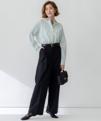 655新品23区ガラスフェザー ベルト38￥11990日本製 23区(ニジュウサンク)の【好評につき追加/Oggi6月号掲載】ガラス