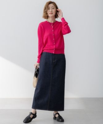 美品☆23区デニムスカート40 23区 S(ニジュウサンク エス)の【Oggi3月号掲載/新色追加/洗える