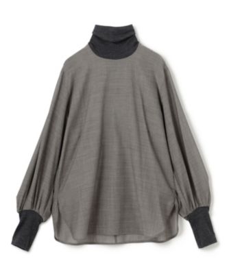 BEIGE,(ベイジ)の【洗える】MOYE / ハイネックブラウス通販 BEIGE,(ベイジ)の【洗える】MOYE / ハイネックブラウス通販