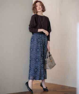 23区(ニジュウサンク)のオーナメントプリント ギャザースカート通販