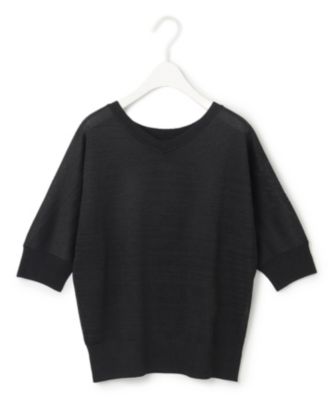 icb　【洗える】レーヨンブレンド ドルマンスリーブニット 38号 ICB L(アイシービー エル)の【洗える】レーヨンブレンド