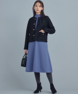 新品 組曲 ELENAリラクシーニットワンピース ブラック 大きめ 2XL 組曲 ELENAリラクシーニットワンピース （ブラック系