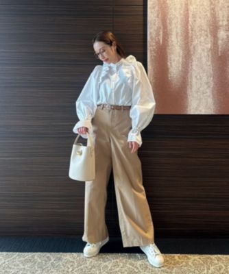 #newans ブラウス　大人可愛い　新品 アイロンいらず】ロングピンタックブラウス / #Newans