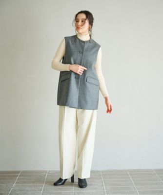 Newans(ハッシュニュアンス)の大人気ジレが新素材で再登場！チュニック