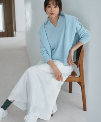 23区 【Oggi2月号掲載/洗える】ウールカシミヤ Vネック ニット 23区 L(ニジュウサンク エル)の【Oggi2月号掲載/洗える】ウール