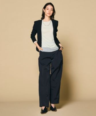 628 新品 BEIGE, ベイジ CINDY ダブルカラージャケット 0 CINDY / ダブルカラージャケット （ノーカラージャケット