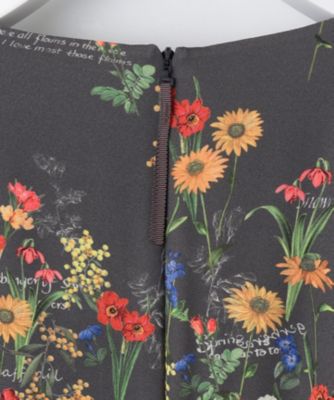 自由区(ジユウク)の【洗える】フラワーガーデンプリント