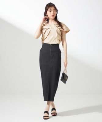 ifsixwasnine スカート　ベアトップ 2WAY】フロントジップタイト スカート（スカート）｜ANY SIS