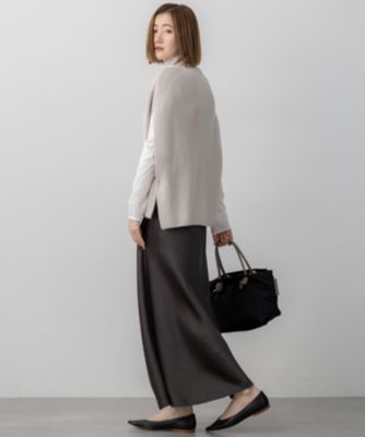 タグ付✨未使用✨洗える✨ヴィンテージサテン ナロースカート L 23区 L(ニジュウサンク エル)の【洗える】ヴィンテージダブル