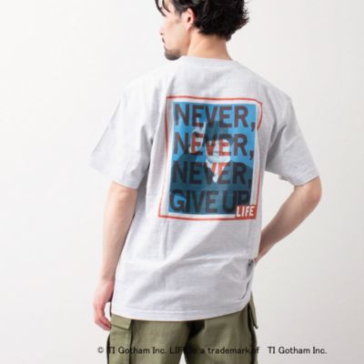 のLIFE ビッグシルエット フォトプリントTシャツ