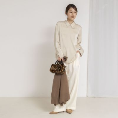 ノーリーズ（NOLLEY’S）/ウォッシャブルNEWオトナサテン襟付きブラウス NOLLEY'S(ノーリーズ)のウォッシャブルNEWオトナサテン襟付きブラウス