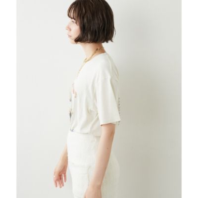 値下げ!anine bing ANINE BING Whim Gazette Whim Gazette(ウィム ガゼット)の【ANINE BING】BIKER TEE通販