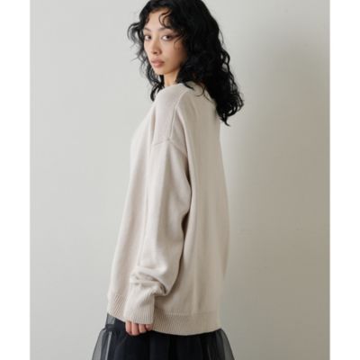 Whim Gazette(ウィム ガゼット)のVネックニットプルオーバー通販