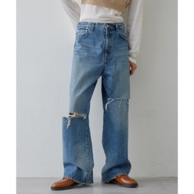 【美品】Whim Gazette GEMINI ハイウェストデニム３８size GEMINI】デニムパンツ（デニムパンツ）｜Whim Gazette（ウィム