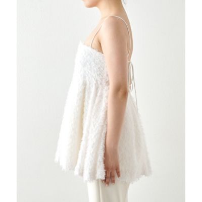 Whim Gazette ウィム ガゼット カットジャガードキャミブラウス Whim Gazette(ウィム ガゼット)のカットジャガードキャミブラウス通販