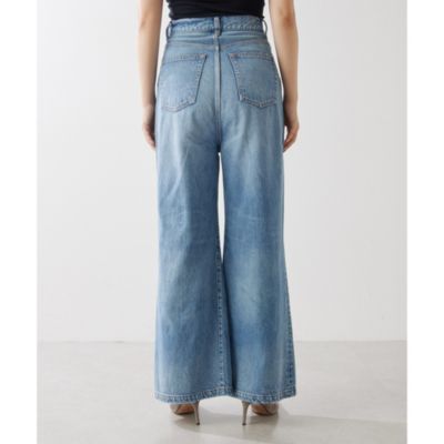 38 Whim Gazette ワイドフレアデニムパンツ　デニム　フレアデニム Whim Gazette｜ワイドフレアデニムパンツ | Rakuten Fashion