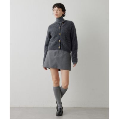 ウィムガゼット　ウールギャバミニスカート Whim Gazette(ウィム ガゼット)のウールギャバミニスカート通販