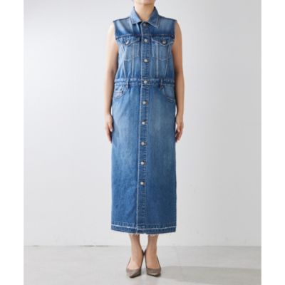 ウィムガゼット　デニムノースリーブロングワンピース Whim Gazette(ウィム ガゼット)のDENIMワンピース通販 | 集英社